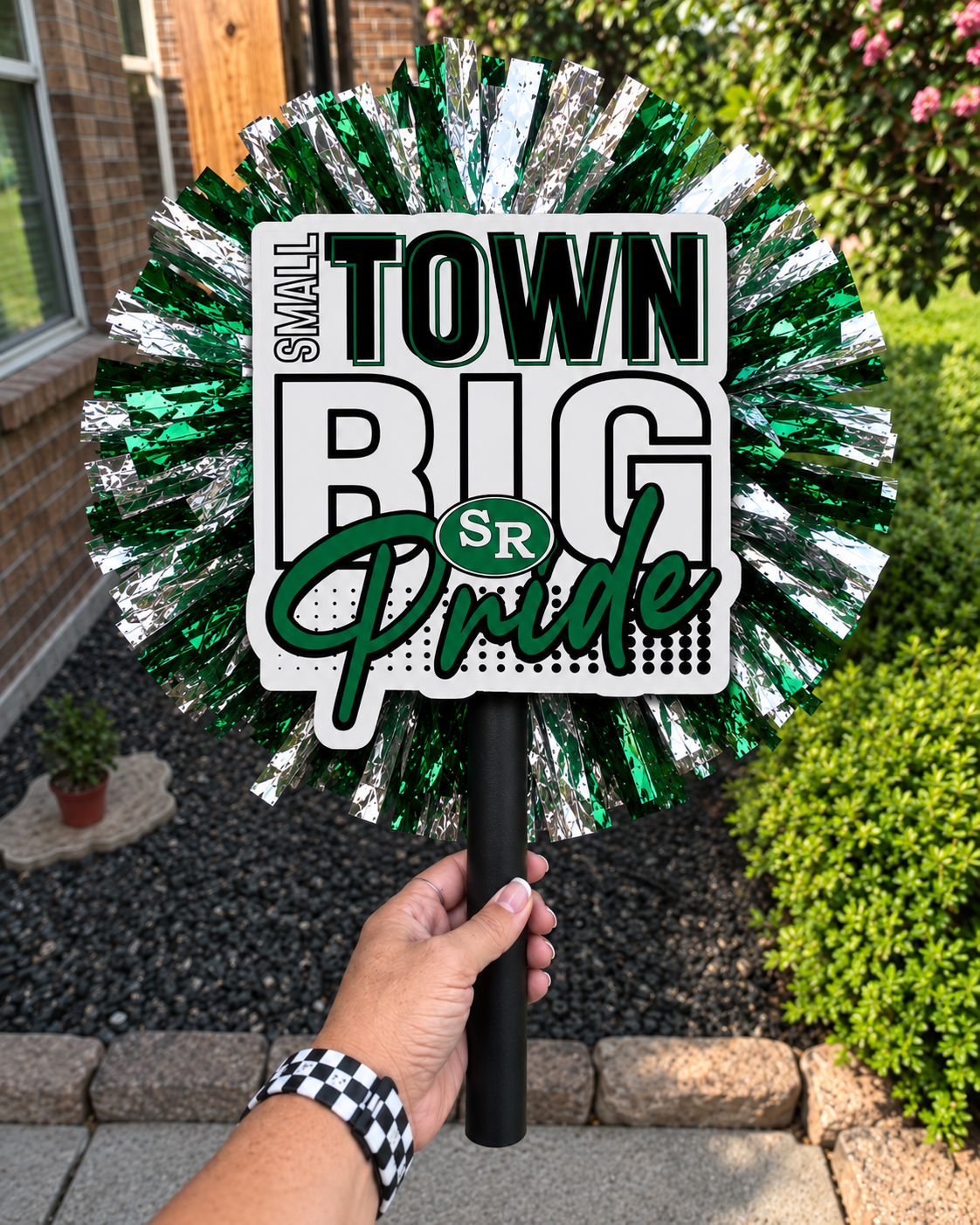 Custom Small Town Big Pride Spirit Stick