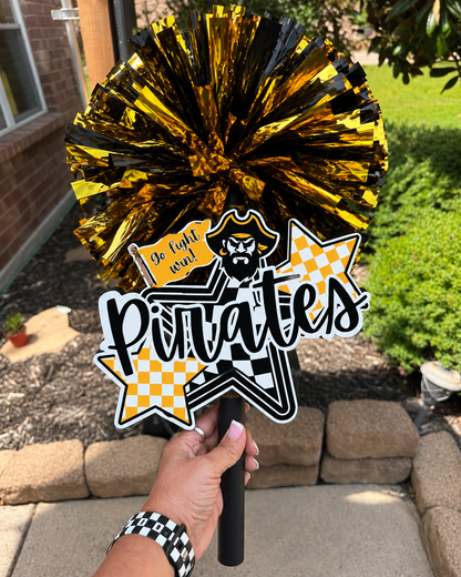 Crandall Pirates Stars Spirit Stick-Any team is available!