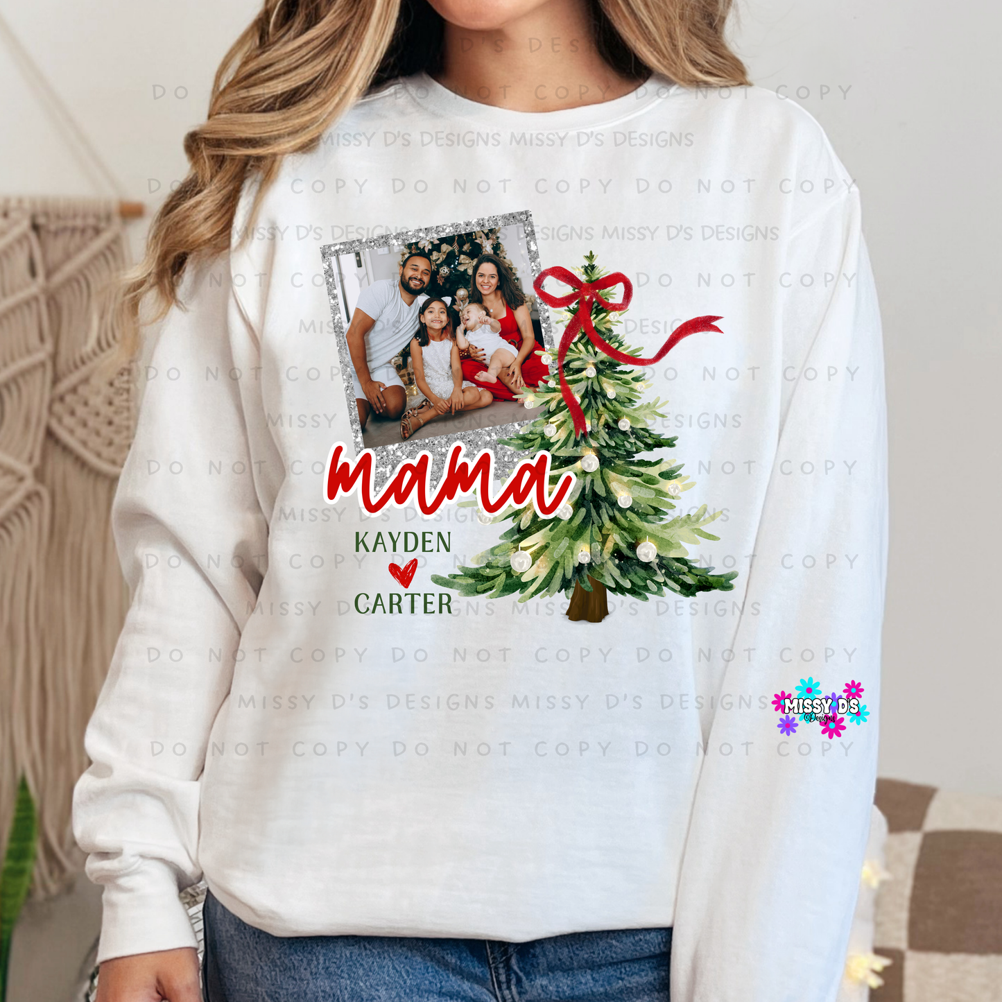 Customizable Photo Any Name Personalized Christmas Custom DTF TRANSFER