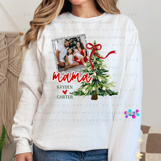 Customizable Photo Any Name Personalized Christmas Custom DTF TRANSFER