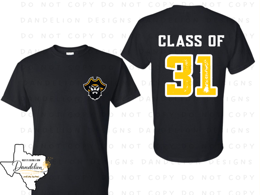 Heartland Middle School Class of 2031 Shirt - Black