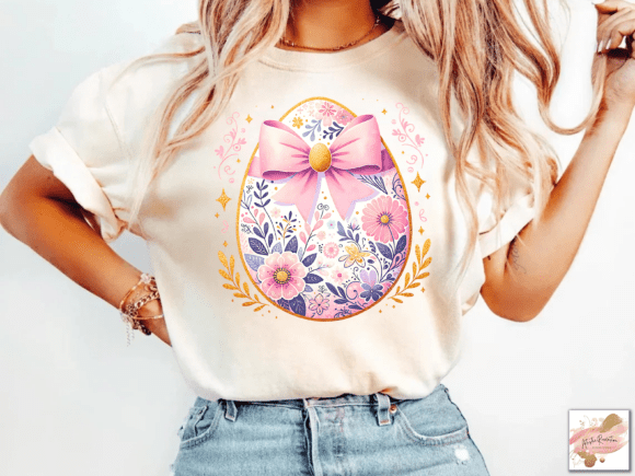 Floral Easter Egg Coquette SHIRT