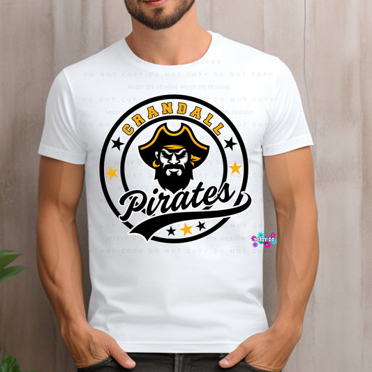 Crandall Pirates Star Circle Crewneck Sweatshirt