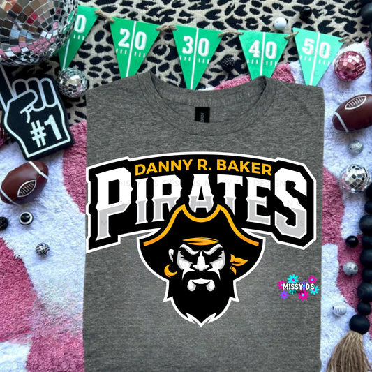 Danny R. Baker Crandall Pirates Logo Crewneck Sweatshirt