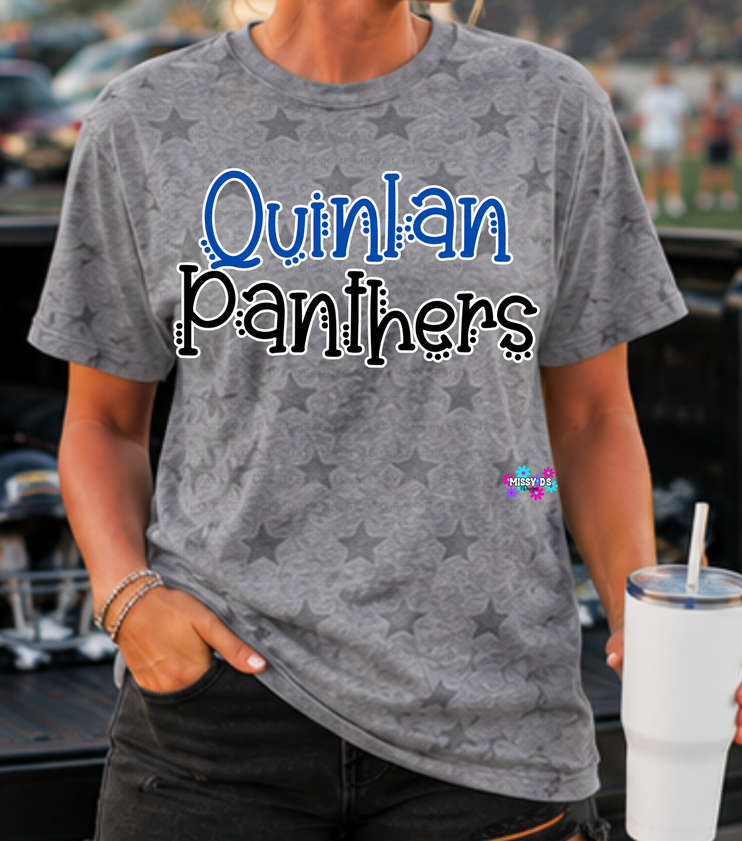 Dotted Mascot Quinlan Panthers
