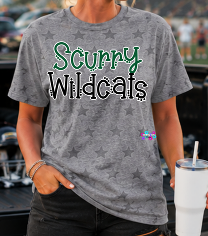 Dotted Mascot Scurry Wildcats