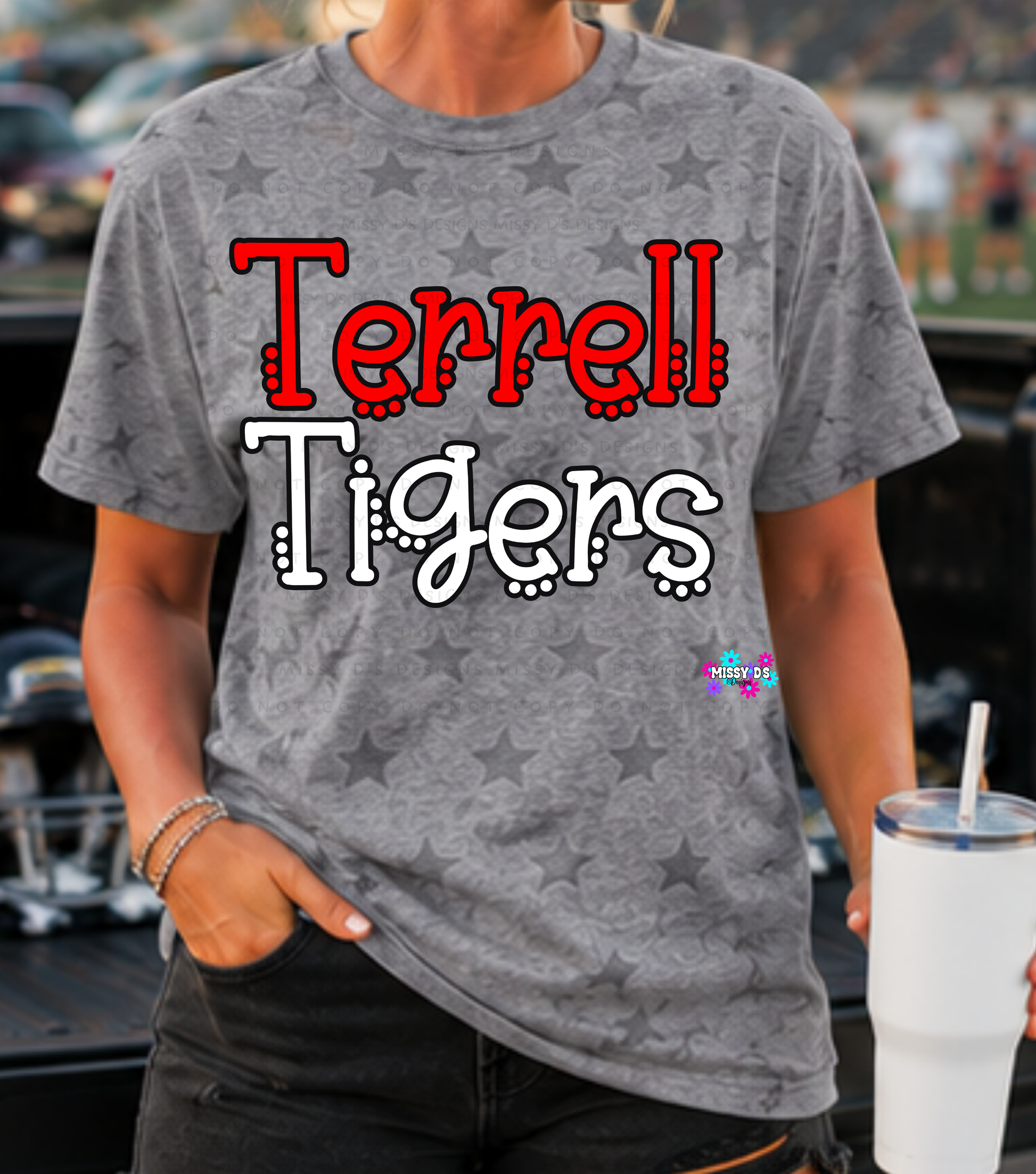 Dotted Mascot Terrell Tigers
