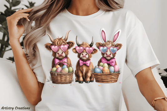 Easter Highland Cow SHIRT