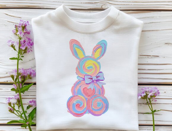 Easter Bunny Watercolor Brushstroke SHIRT
