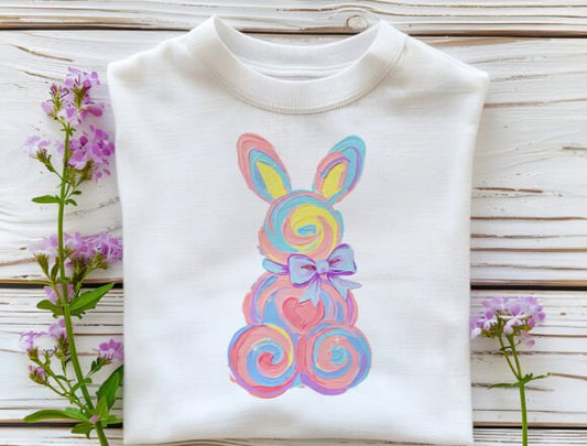 Easter Bunny Watercolor Brushstroke SHIRT