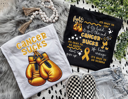 Cancer Sucks Boxing Gloves SHIRT