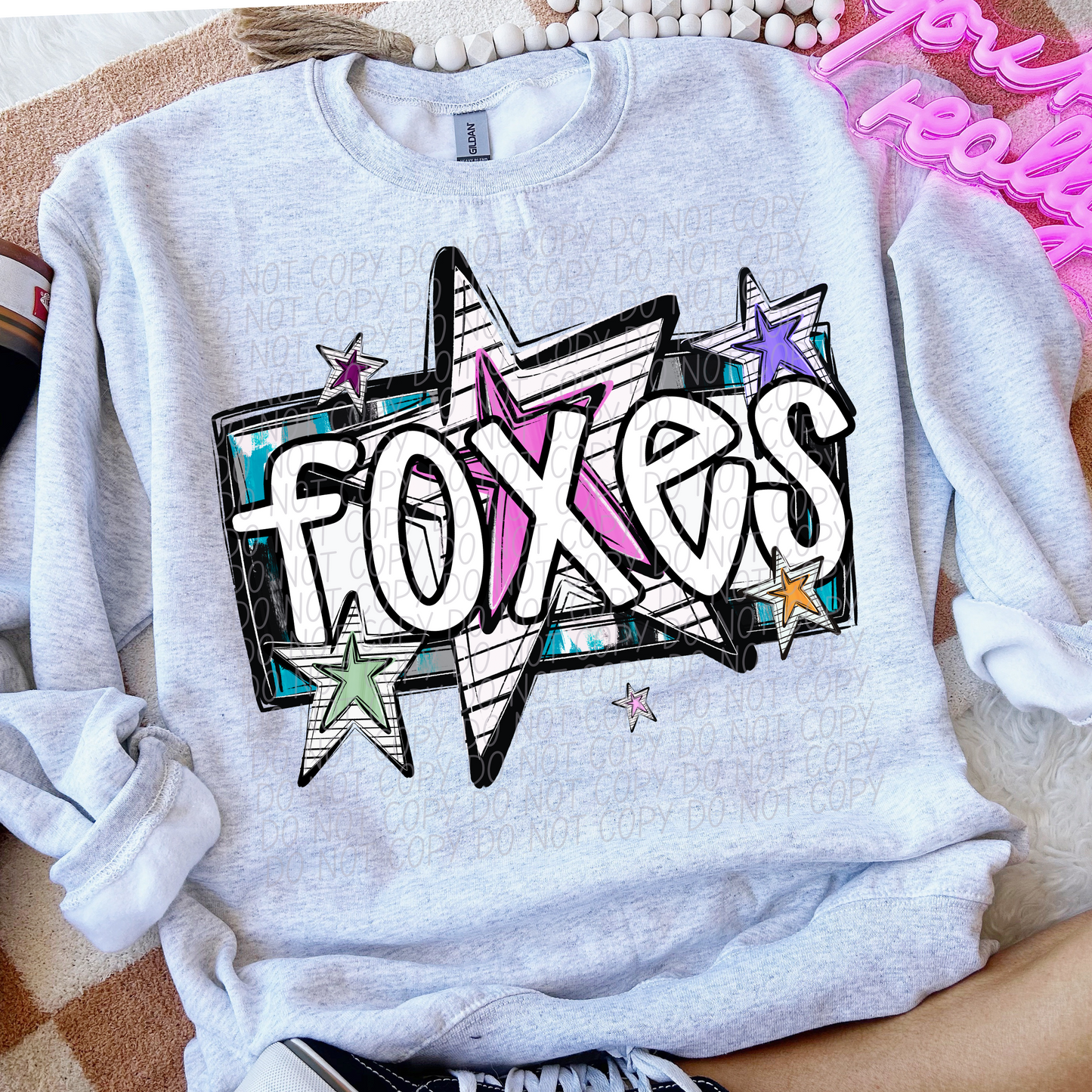 Bright Stars Mascot SHIRT Multiple Mascots to Choose from