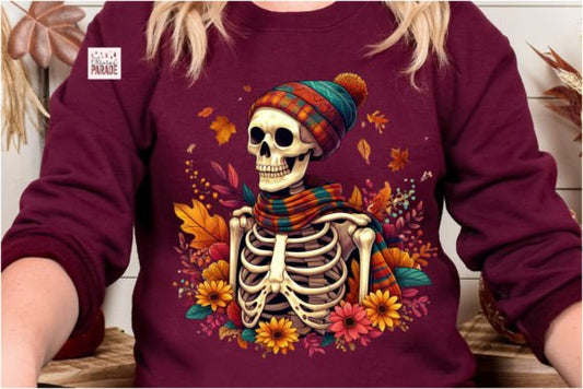 Autumn Leaves Skeleton SHIRT