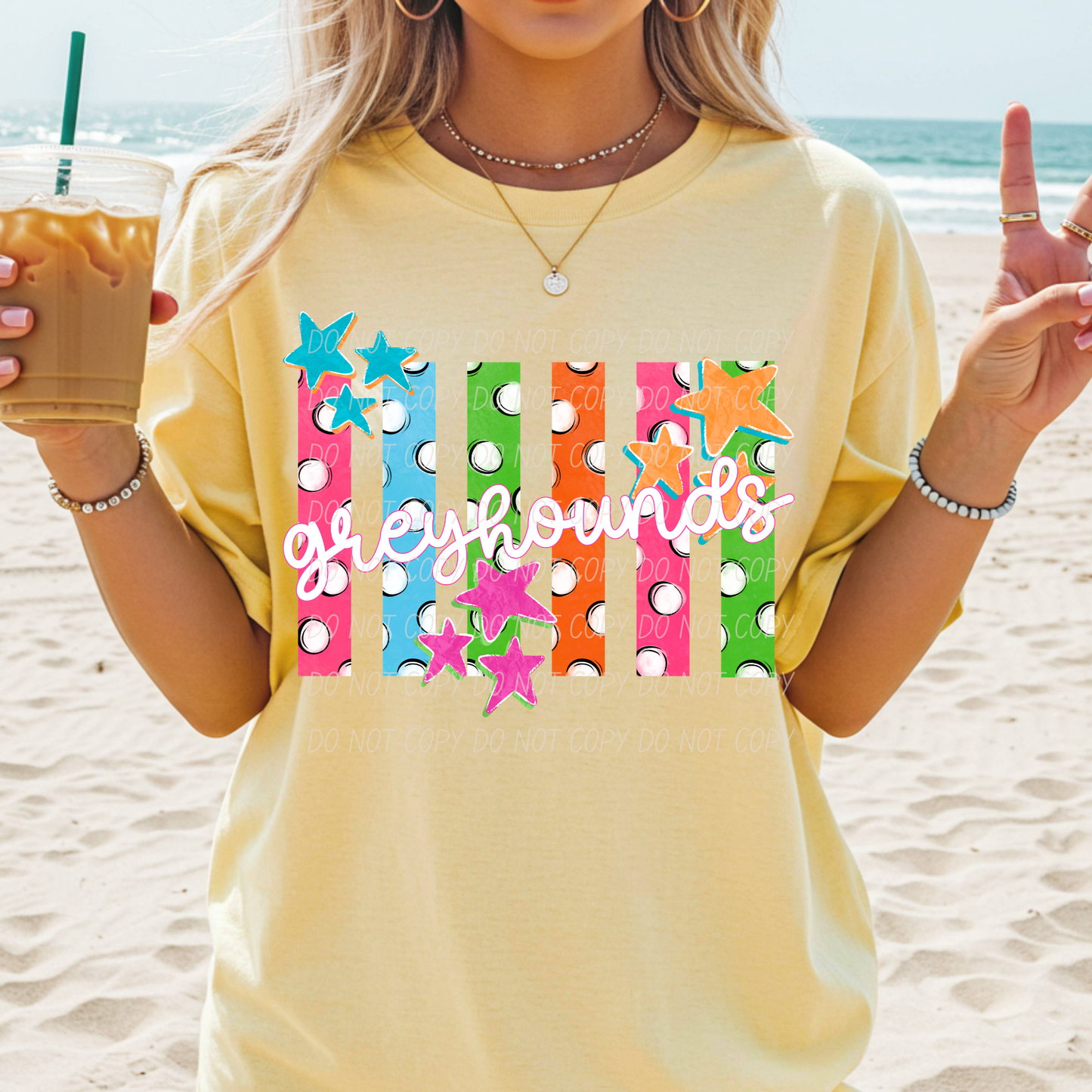 Colorful Polka Dot Stripes Mascots Unisex T-Shirt
