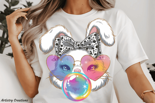 Easter Bunny Bubble Blowing Sunglasses SHIRT