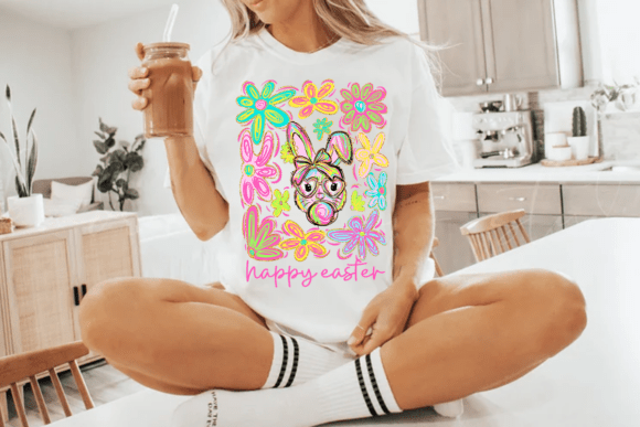 Happy Easter Faux Glitter SHIRT
