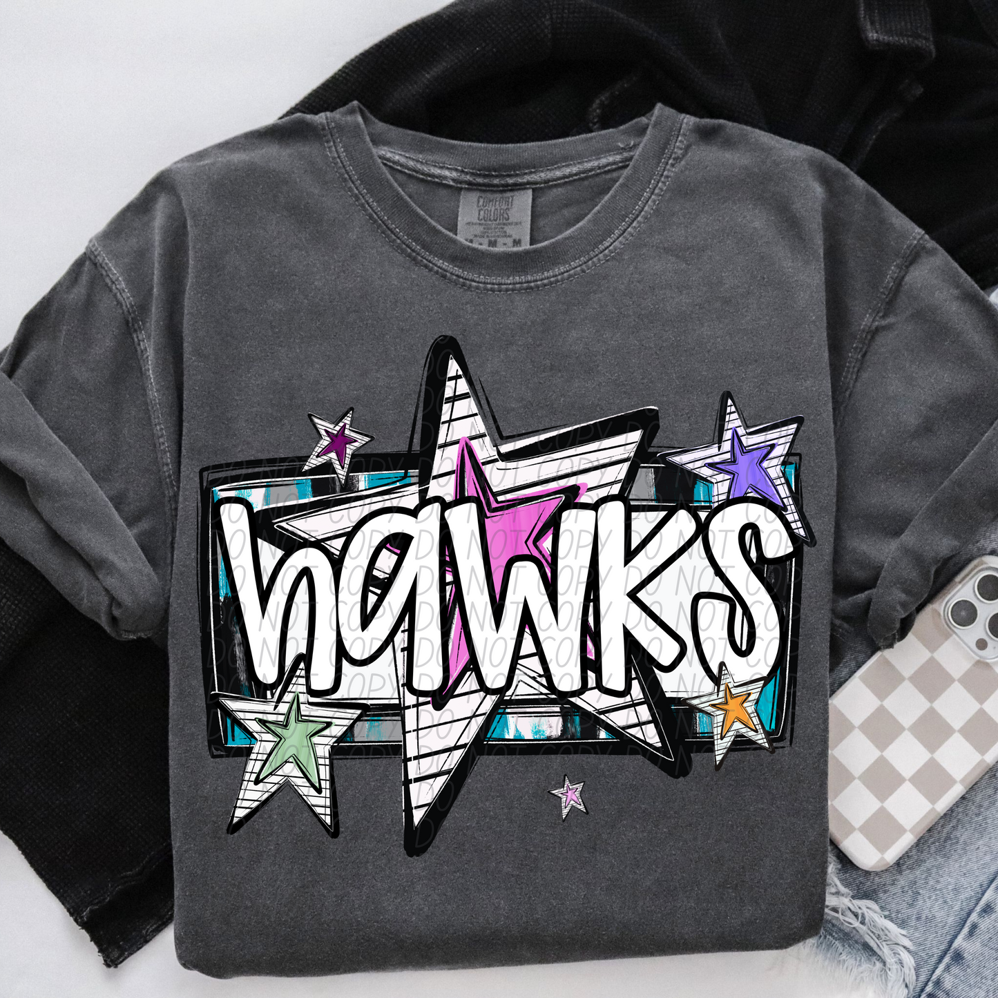 Bright Stars Mascot SHIRT Multiple Mascots to Choose from