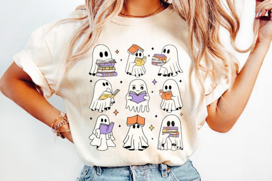 Halloween Book Reading Ghosts SHIRT