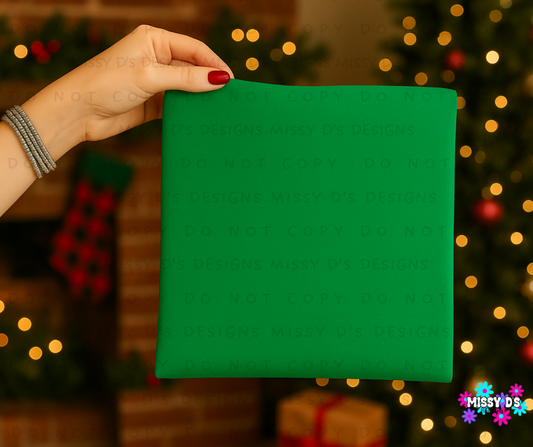 Hand-Held Winter Shirt Winter Mock Up Dark Irish Green Christmas