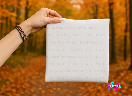 Hand-Held Mock Shirt White  Digital Download Outside