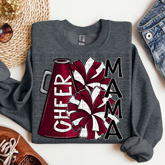 Cheer Mama Megaphone Maroon SHIRT
