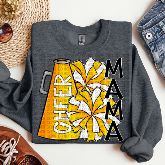 Cheer Mama Megaphone Yellow Gold SHIRT
