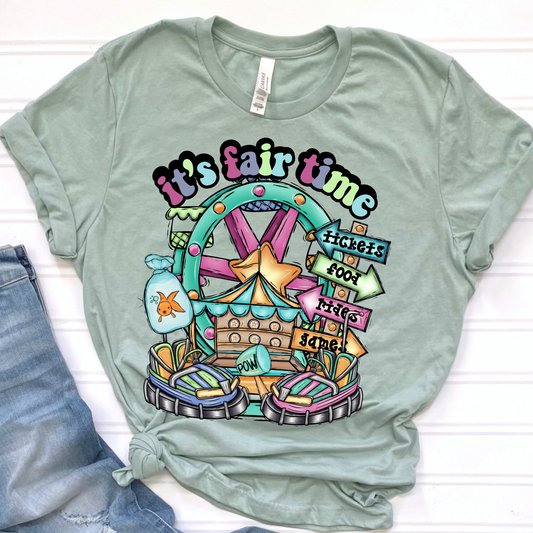 It's Fair Time Bumper Cars & Ferris Wheel SHIRT