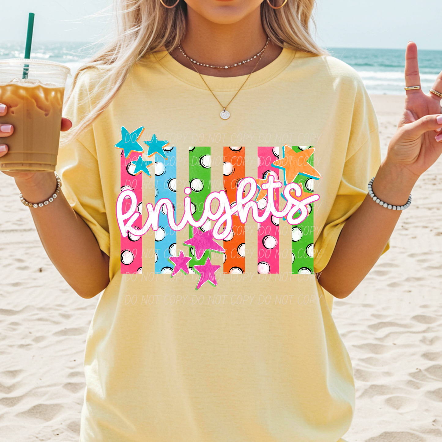 Colorful Polka Dot Stripes Mascots Unisex T-Shirt