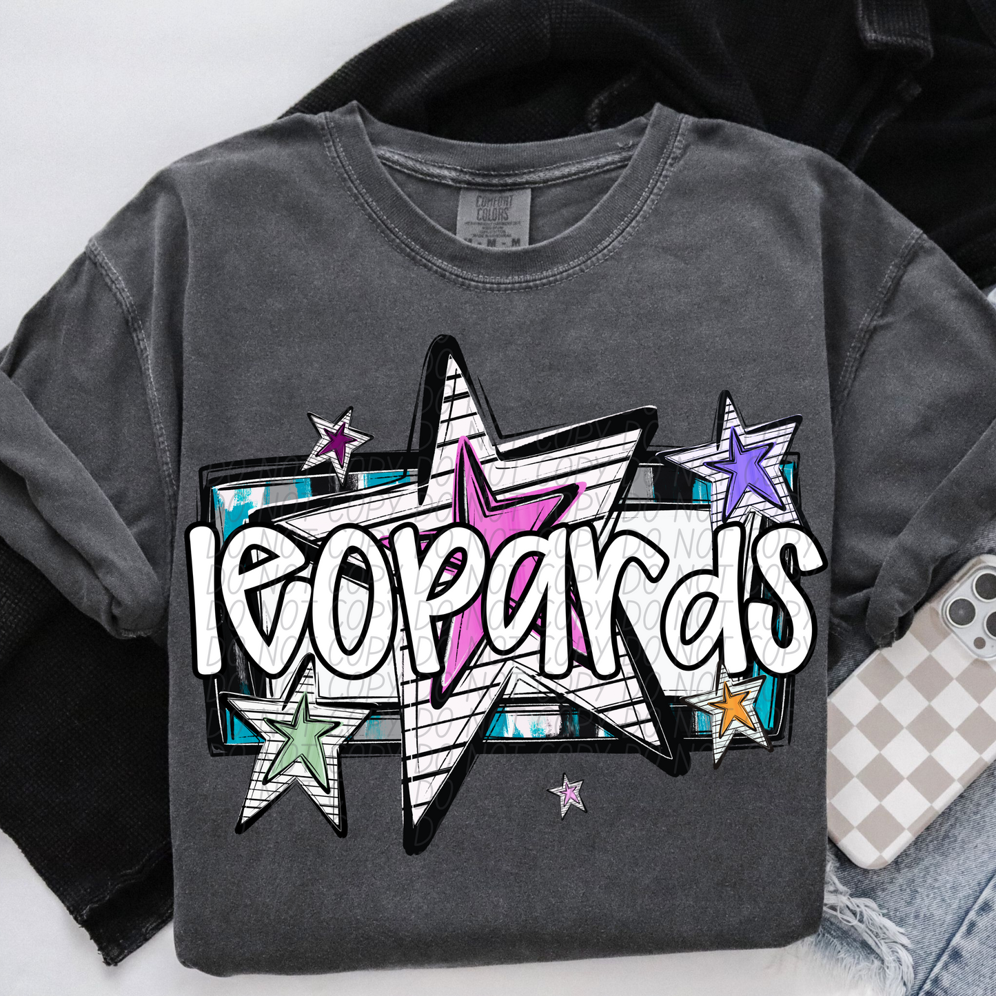 Bright Stars Mascot SHIRT Multiple Mascots to Choose from