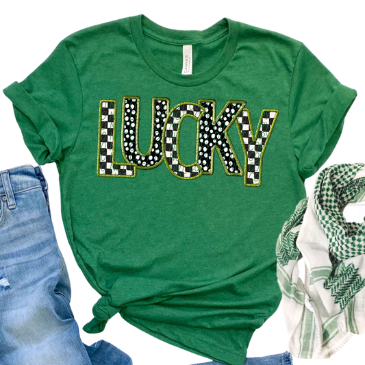 Lucky Checkered Dots SHIRT