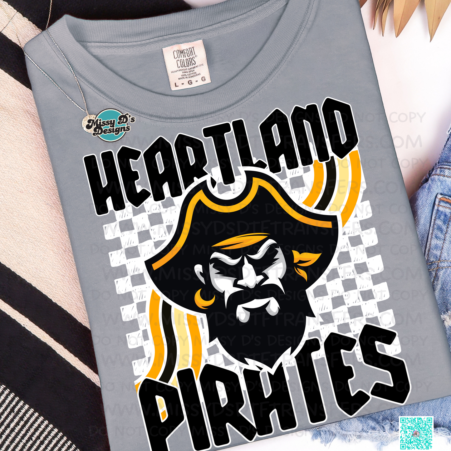 retro mascot crandall pirates mock