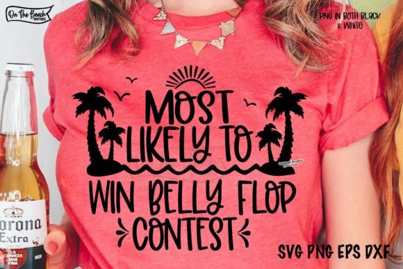 Cruise Most Likely to Win Belly Flop White SHIRT