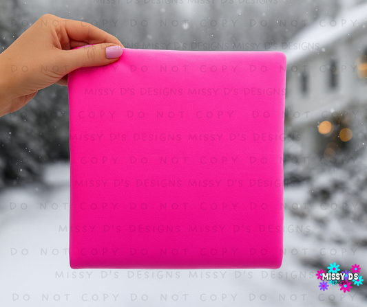 Hand-Held Winter Shirt Winter Mock Up Neon Pink