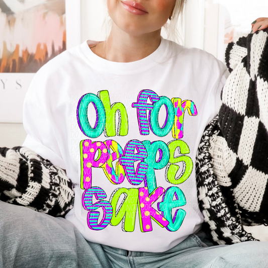 Oh For Peeps Sake Bright Colors Easter SHIRT
