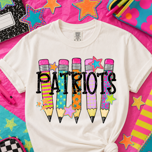Patriots Colorful Pencils Sweatshirt