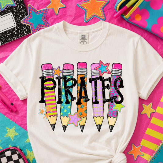 Pirates Colorful Pencils Sweatshirt