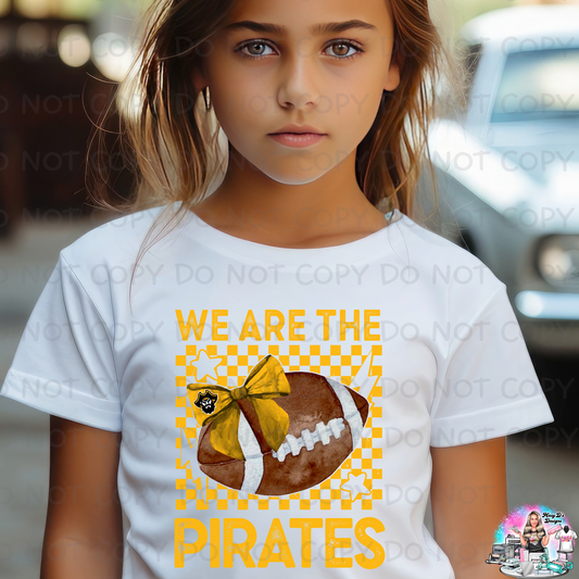 We are the Pirates Gold Football SHIRT