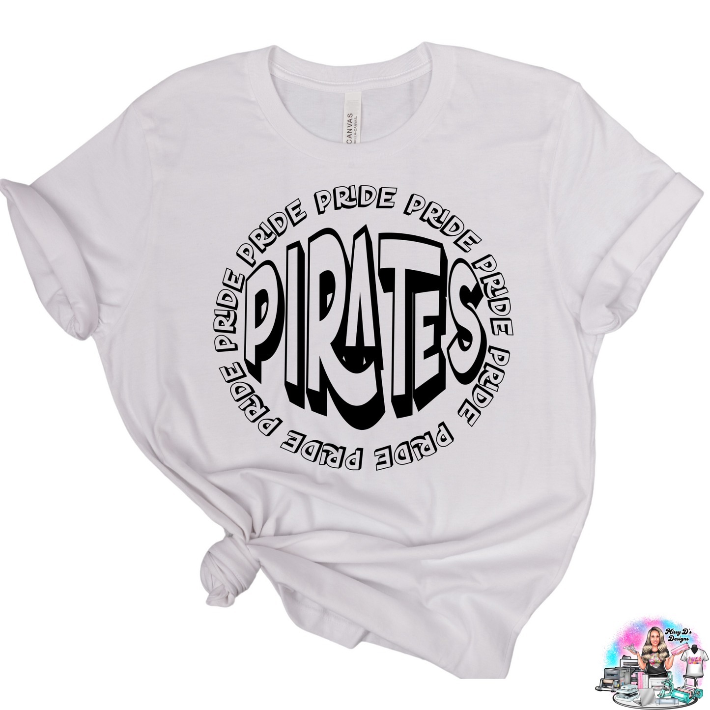 Round Pirates Pride black SHIRT
