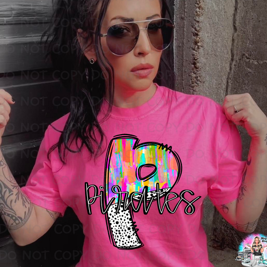 Messy Paint Dalmation Pirates SHIRT