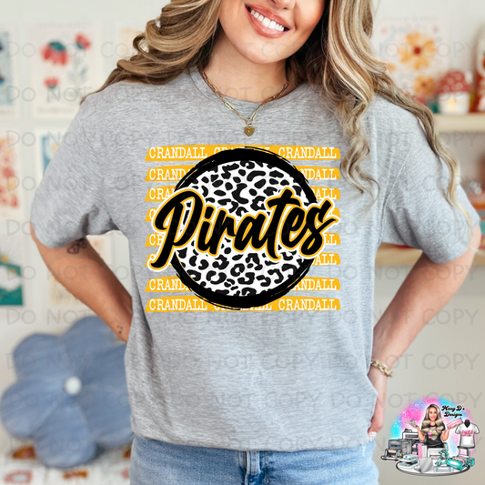 Stacked Leopard Pirates SHIRT
