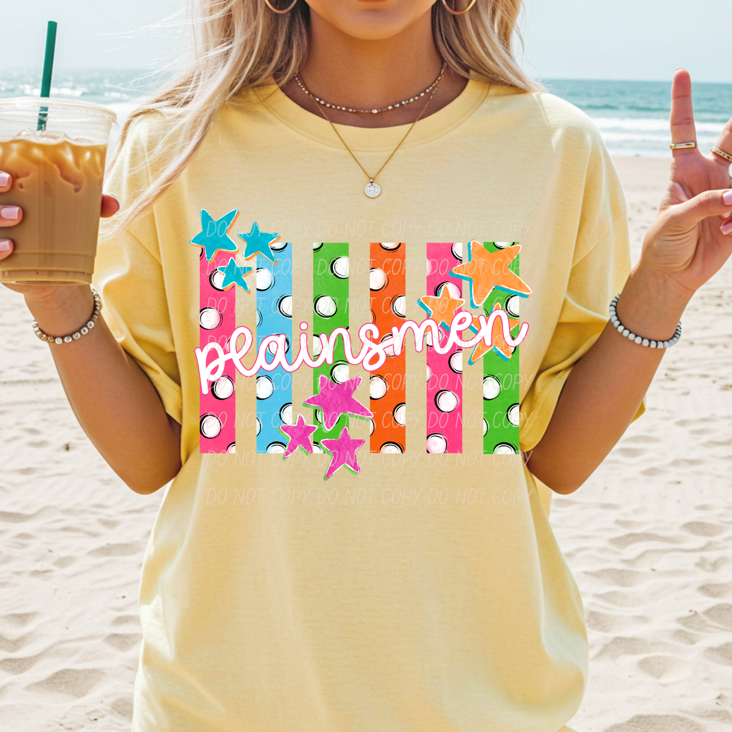 Colorful Polka Dot Stripes Mascots Unisex T-Shirt
