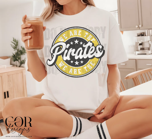 We are the Pirates Yellow Circle SHIRT