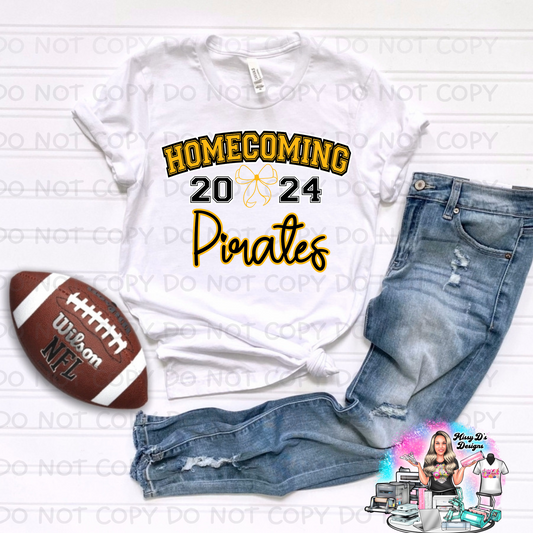 Pirates Coquette Homecoming 2024 Checkered SHIRT