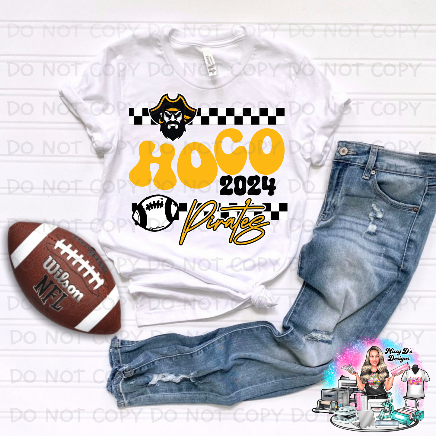Pirates Homecoming 2024 Checkered SHIRT