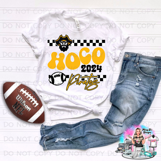Pirates Homecoming 2024 Checkered SHIRT