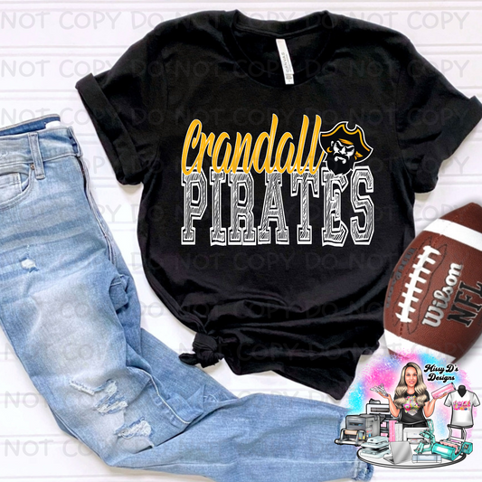 Crandall Pirates Scribble SHIRT