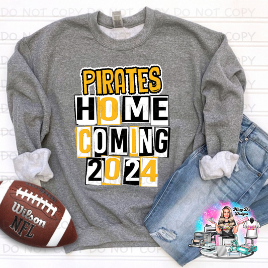 Pirates Homecoming black/gold SHIRT