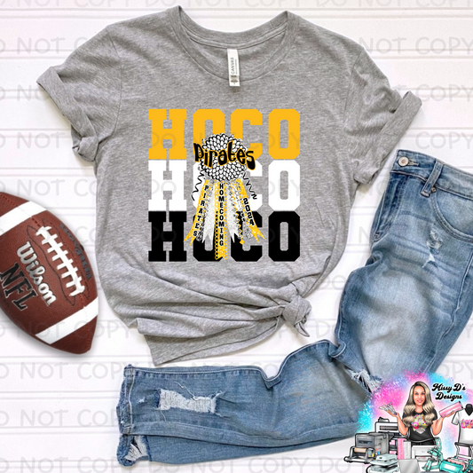 Pirates HOCO Mum Homecoming black/gold SHIRT