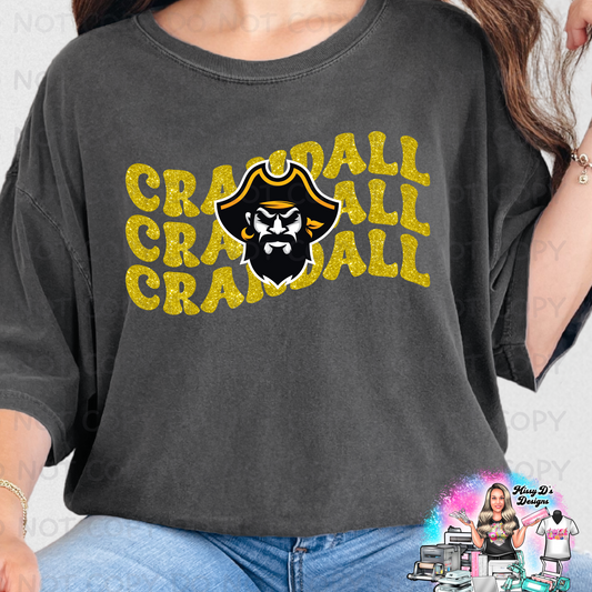 Wavy faux glitter Pirates SHIRT