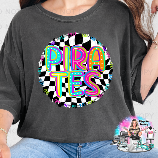 Pirates Round bright Checkered SHIRT